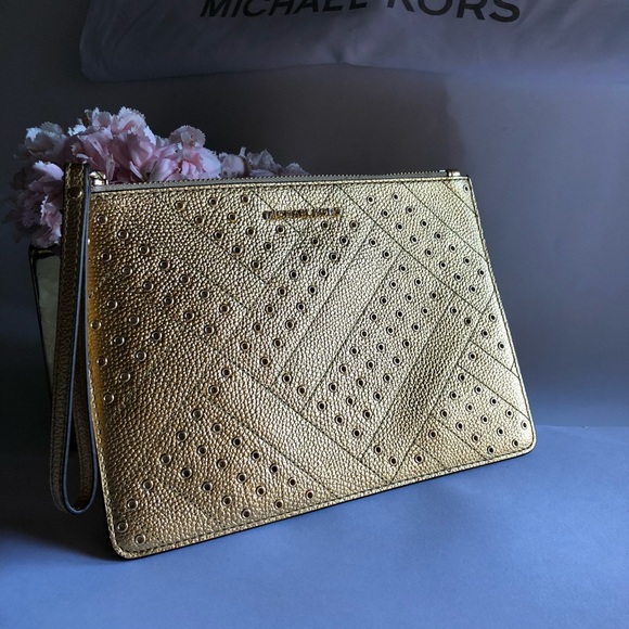 NWT ! Michael Kors Jet Set Travel XL Zip Clutch - Picture 5 of 5